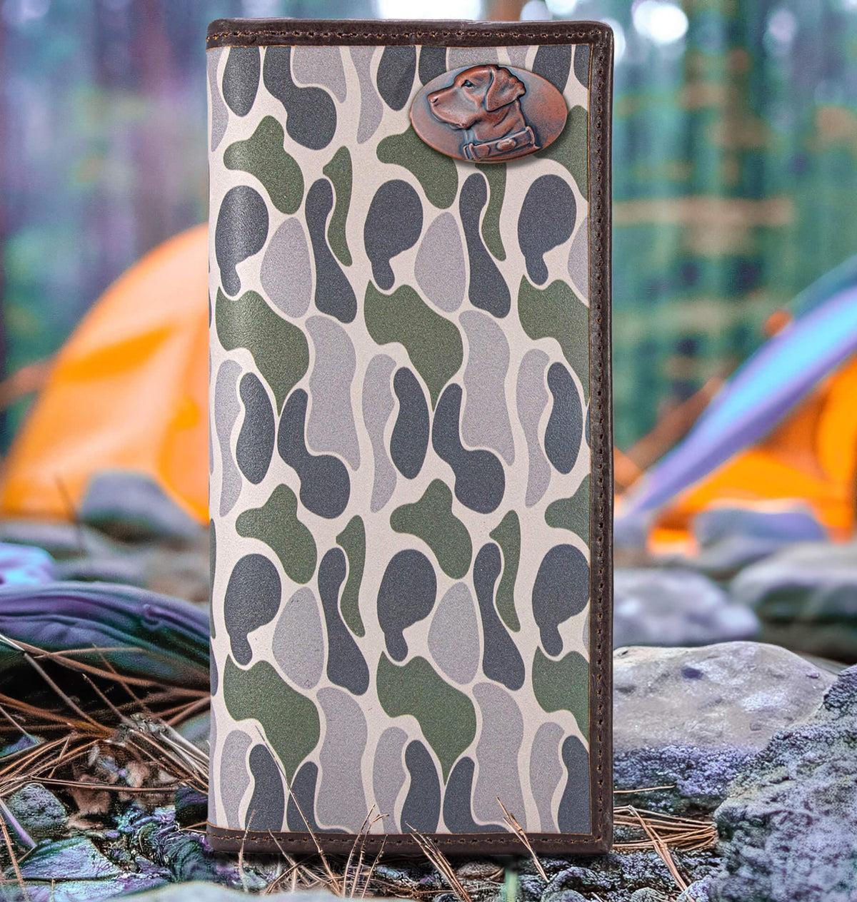 Zep-Pro SECRETARY OLD SCHOOL CAMO LEATHER WALLET
