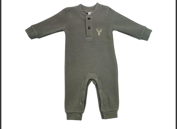 Banana Split Deer Boys Romper
