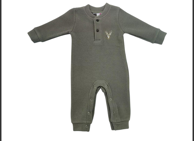 Banana Split Deer Boys Romper