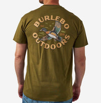 Burlebo-SHORT SLEEVE TEE - WOOD DUCK - HUNTER GREEN