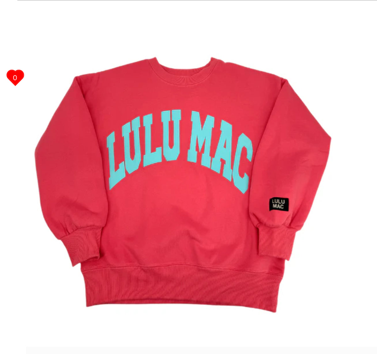 LULU MAC SWEATSHIRT CORAL/MINT - PUFF