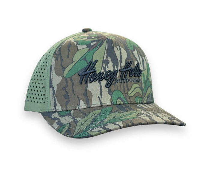 Honey Hole Caps - Performance Rope Hat GrnLf