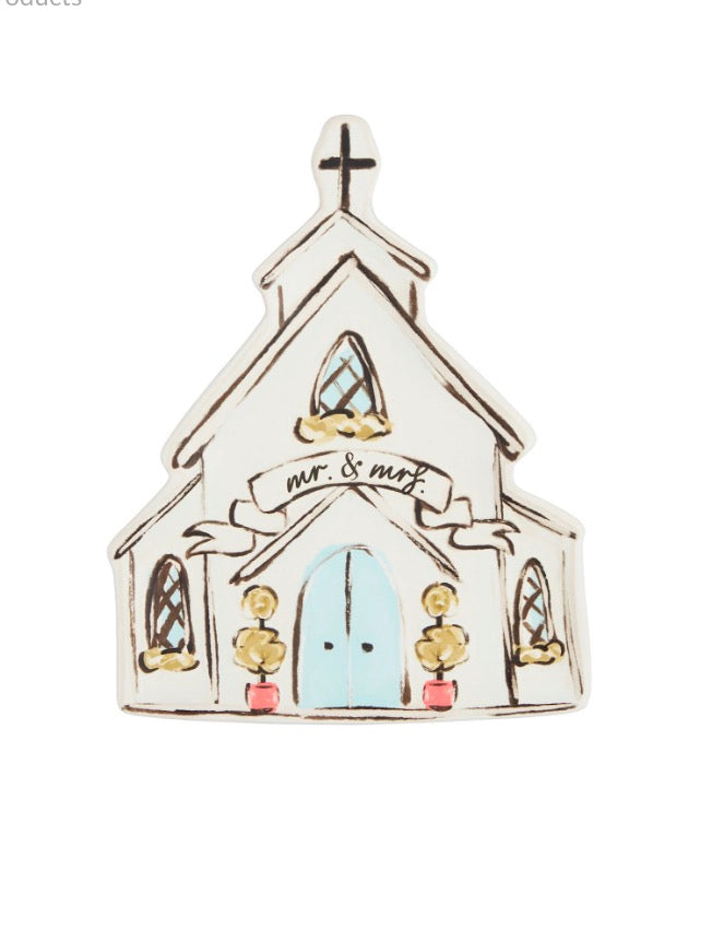 MUD PIE WEDDING WEDDING CHAPEL PLATTER