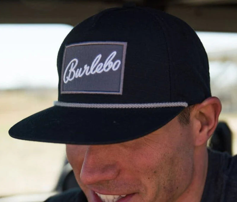 Burlebo Cap - BURLEBO Grey Patch - Black