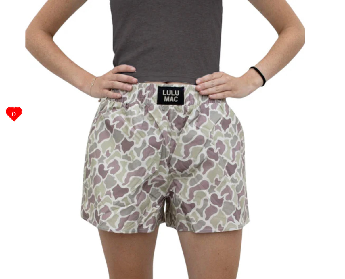 Lulu Mac BXCM- LIGHT CAMO BOXER SHORT