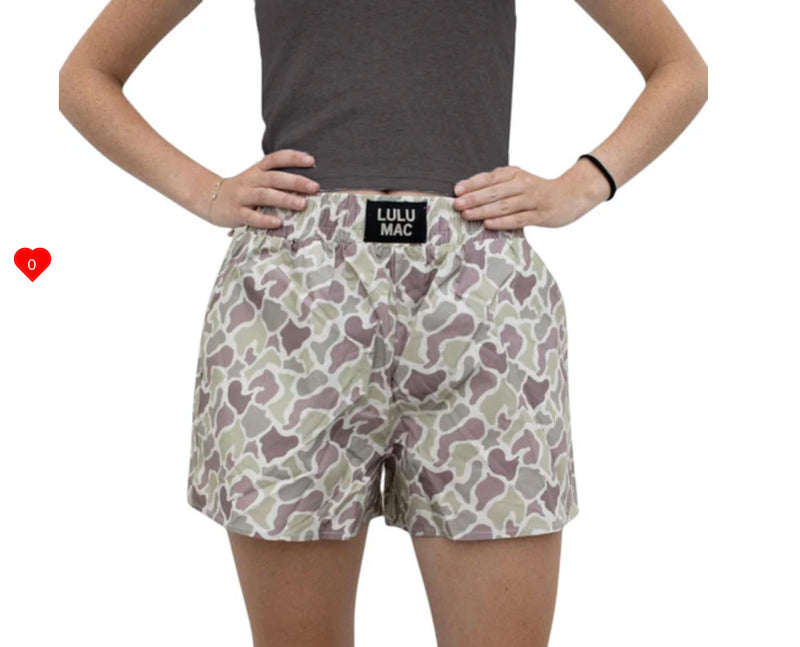 Lulu Mac BXCM- LIGHT CAMO BOXER SHORT