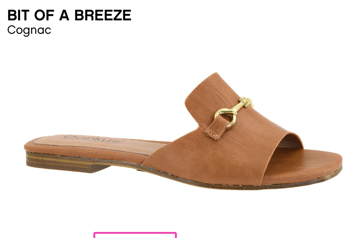 Corkys Bit of a Breeze Cognac Flat