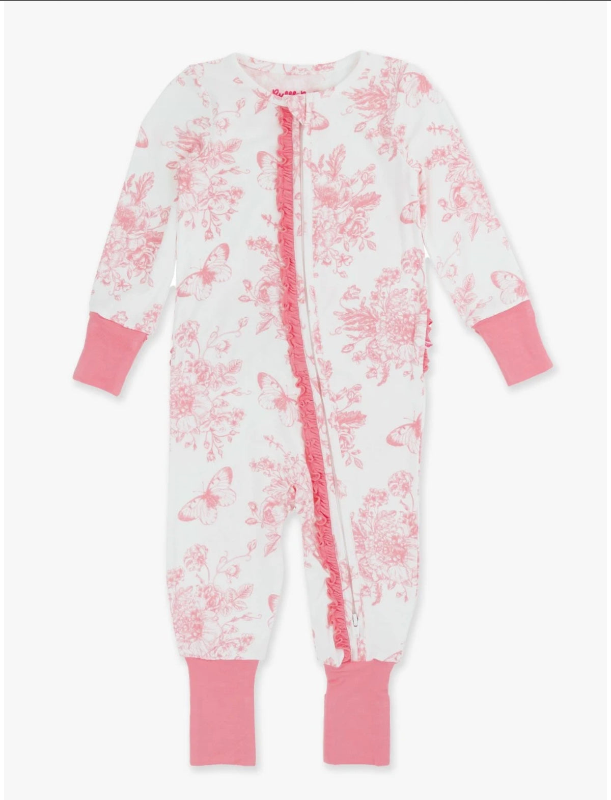 RuffleButts One Piece Convertible Pajamas
