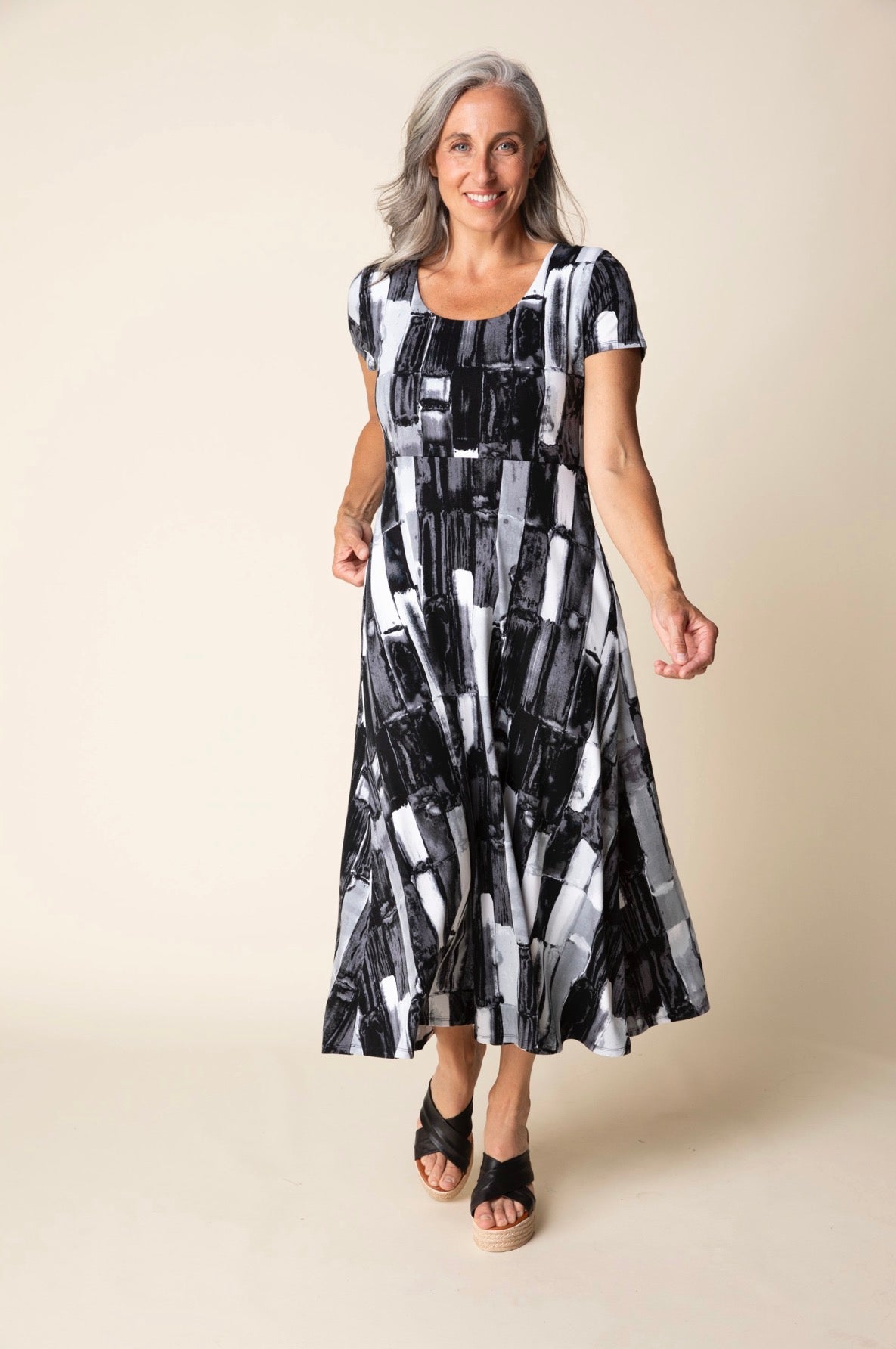HABITAT CORE TRAVEL BRSHSTRK SWING DRESS