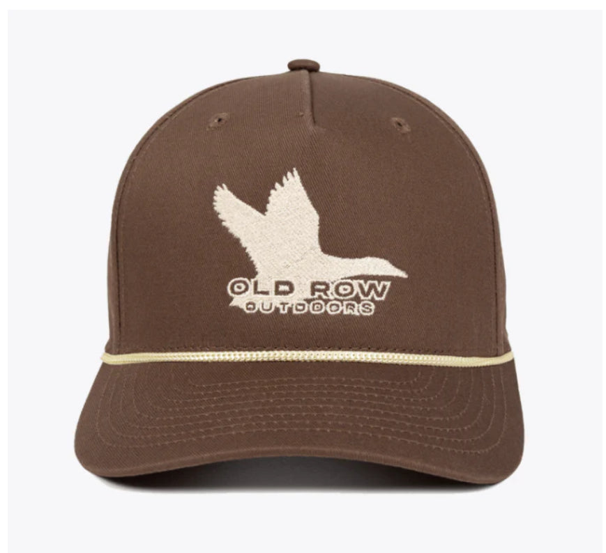 Old Row Outdoors Flying Duck Rope Hat - Brown