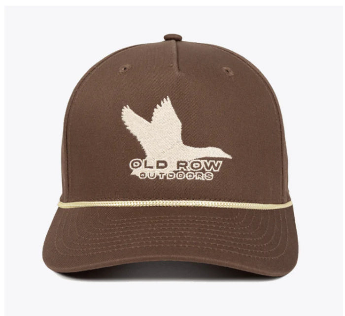 Old Row Outdoors Flying Duck Rope Hat - Brown