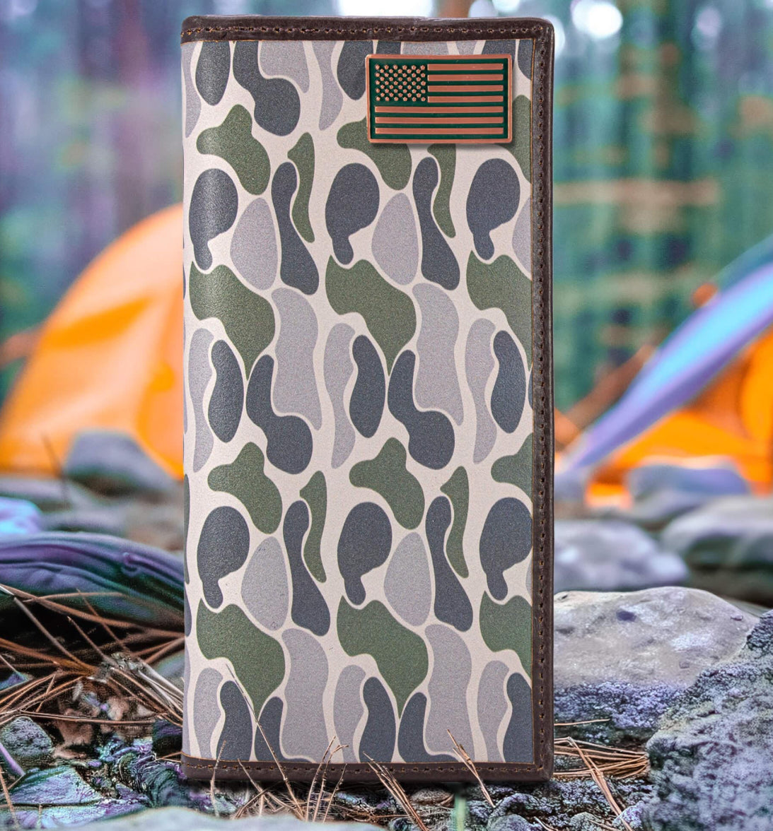 Zep-Pro SECRETARY OLD SCHOOL CAMO LEATHER WALLET