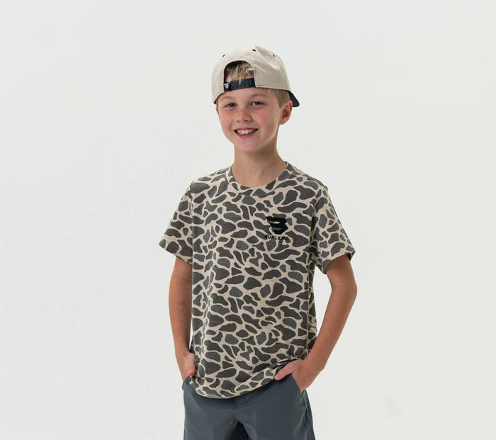 Burlebo-Boy’s Classic Deer Camo SS Tee - Flying B