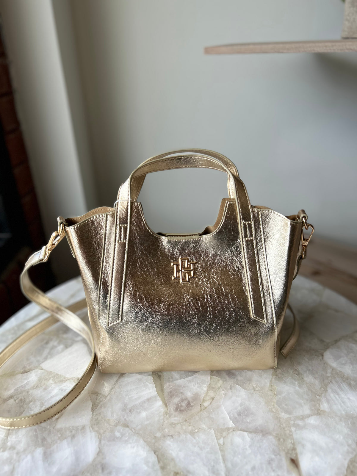 Caroline Hill Kendall Mini Tote - D Gold