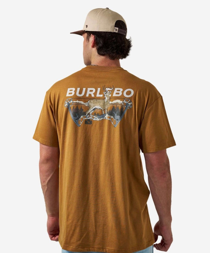 Burlebo-SHORT SLEEVE TEE - BOW HUNTER - LIGHT BROWN