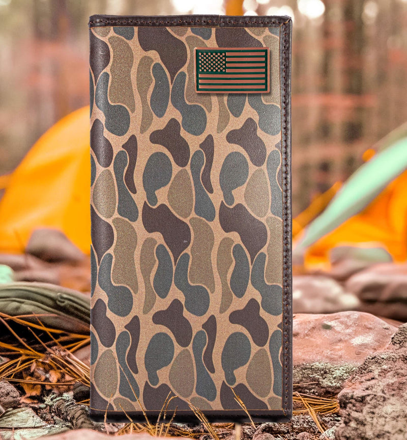 Zep-Pro SECRETARY OLD SCHOOL CAMO LEATHER WALLET