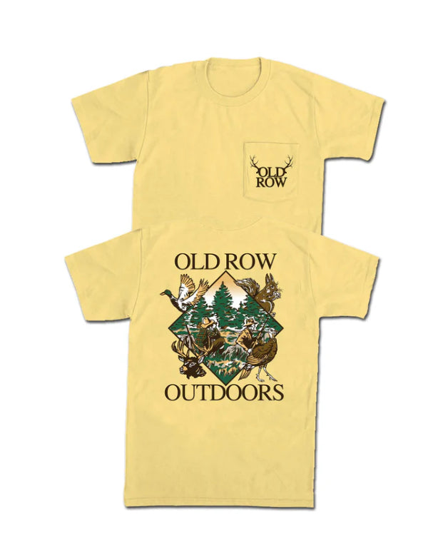 OLD ROW THE GREAT OUTDOORS POCKET TEE-BUTTER