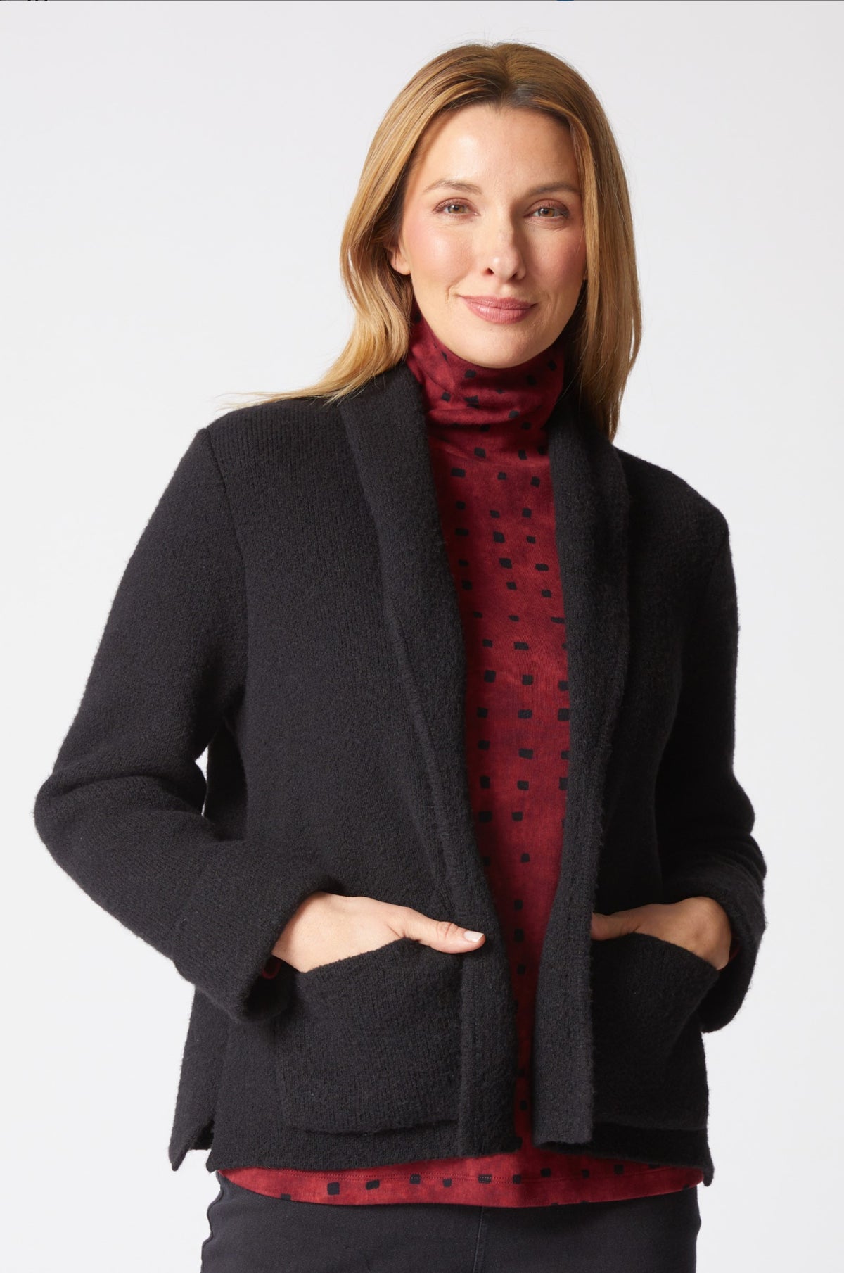 HABITAT SWEATER WEATHER SHAWL POCKET CARDI F25H