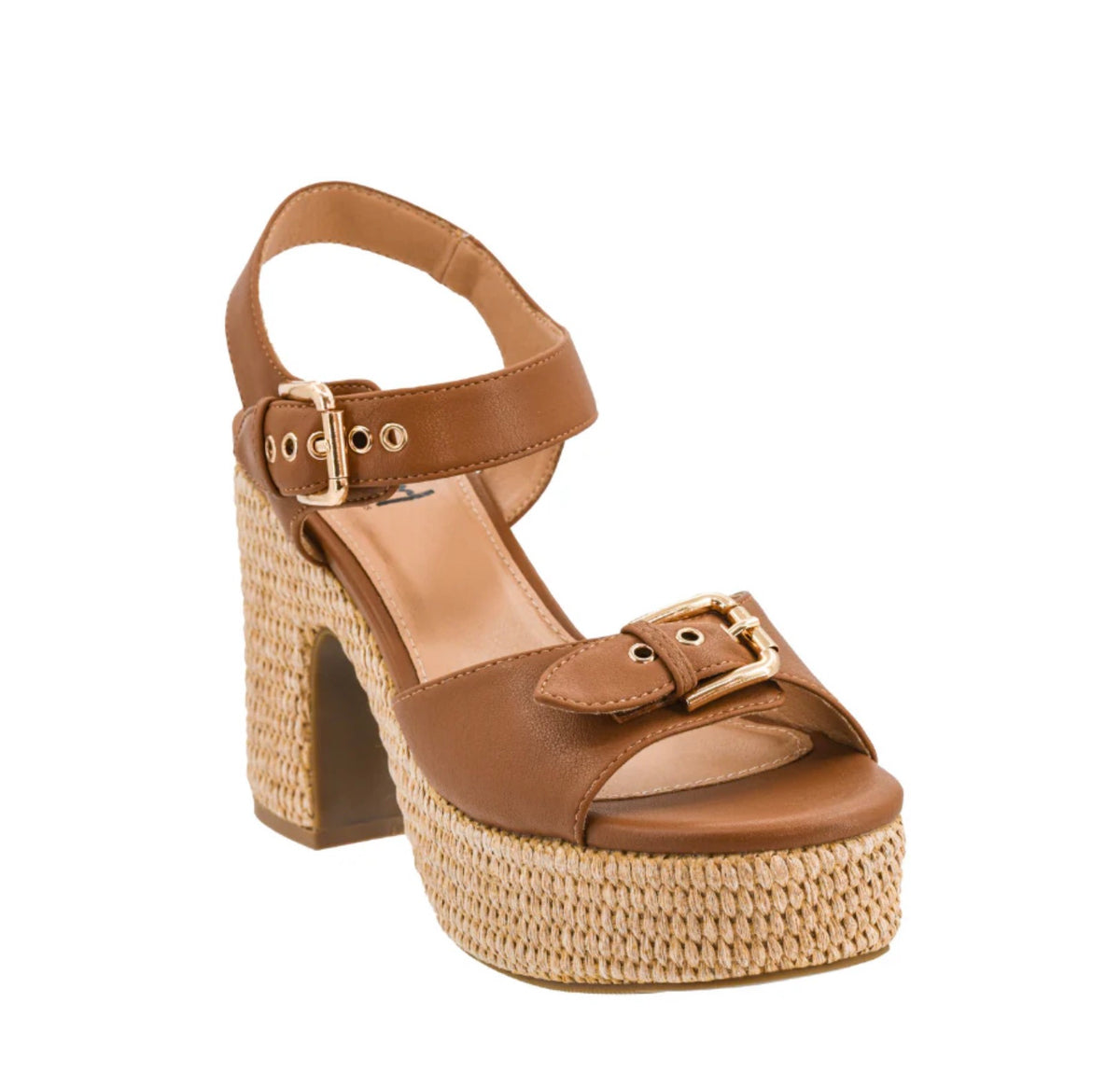 CORKYS DADDYS MONEY FAUX LEATHER BLOCK HEEL-TAN