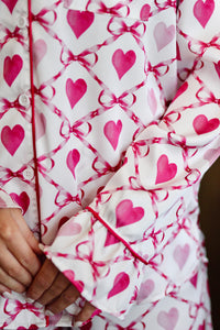 Bow & Heart Print Pajama