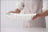 Pampa Bay Deep Rectangular Server Mascali Bianca