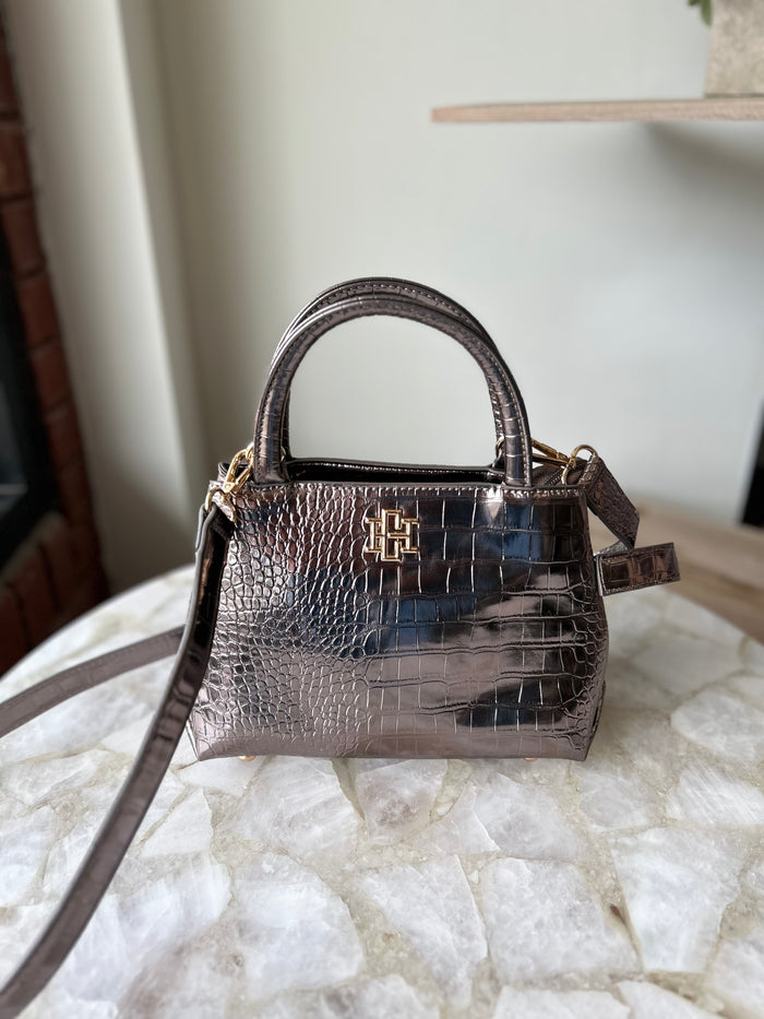 Caroline Hill Lesley Handbag - Black Pearl EC