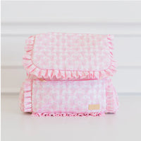 HOLLIS Ruffled Nylon Diaper Bag Floral