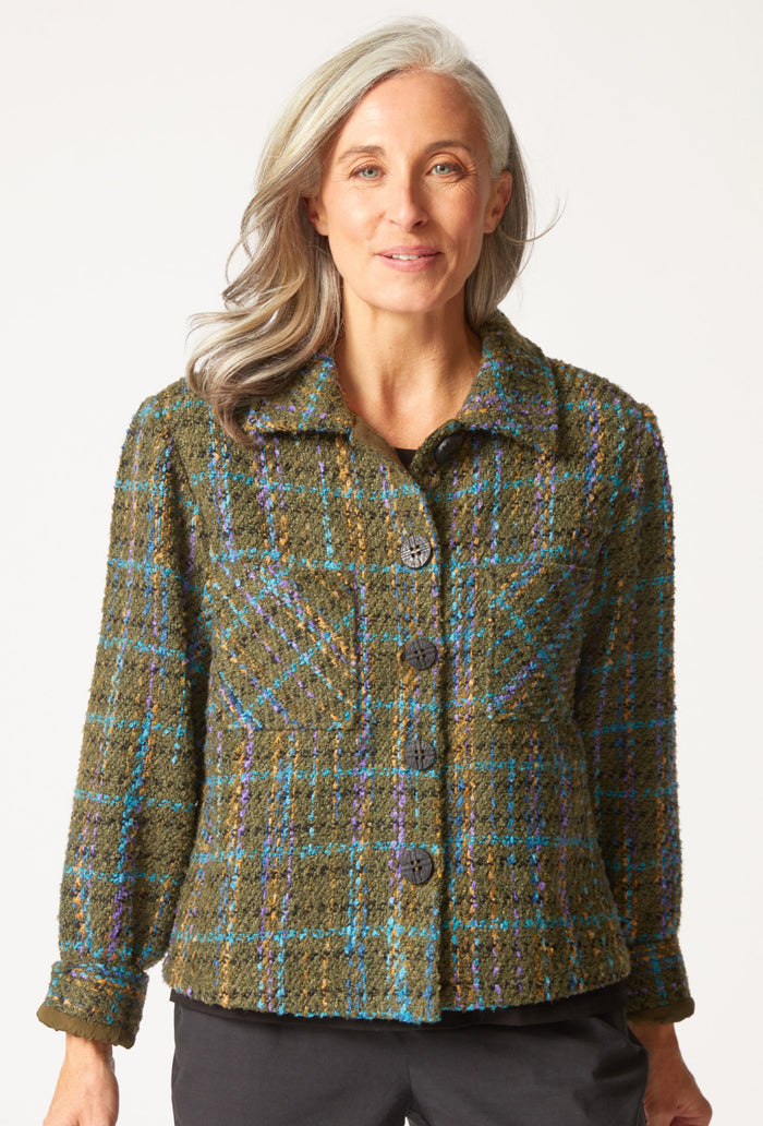 HABITAT CONFETTI PLAID SHACKET F25H