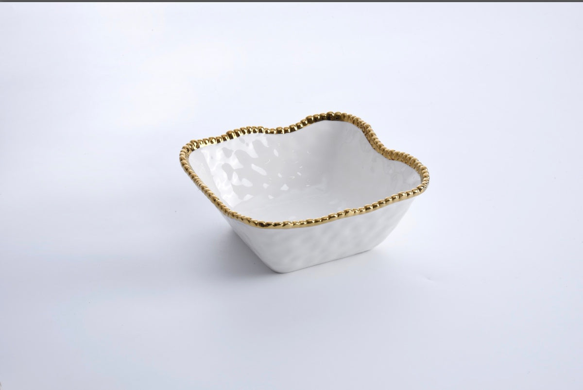 Pampa Bay Medium square salad bowl Golden Salerno