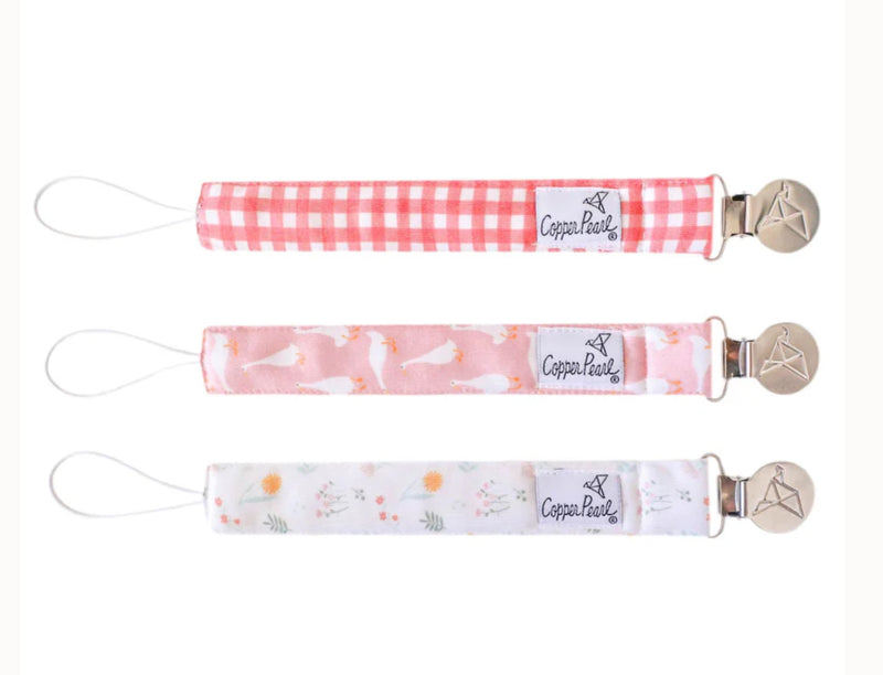 Copper Pearl Binky Clips