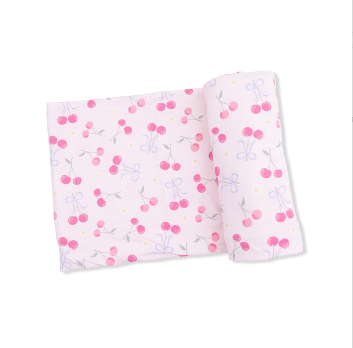 Angel Dear Swaddle Blanket- Sweet Bow Cherries