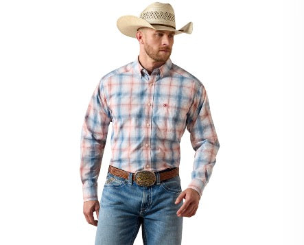 Ariat MNS Pro Series Teddy Classic Fit Shirt WHITE PLAID
