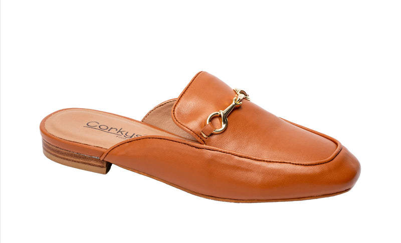 CORKYS CHARMER MULE - COGNAC