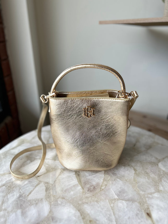 Caroline Hill Breyer Bucket Bag - D Gold