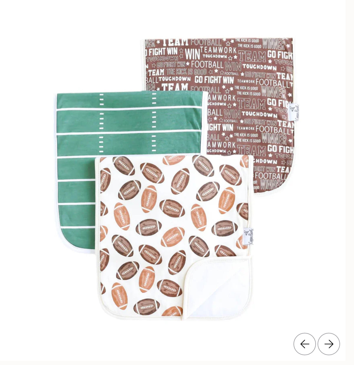 Copper Pearl Premium Burp Cloths
