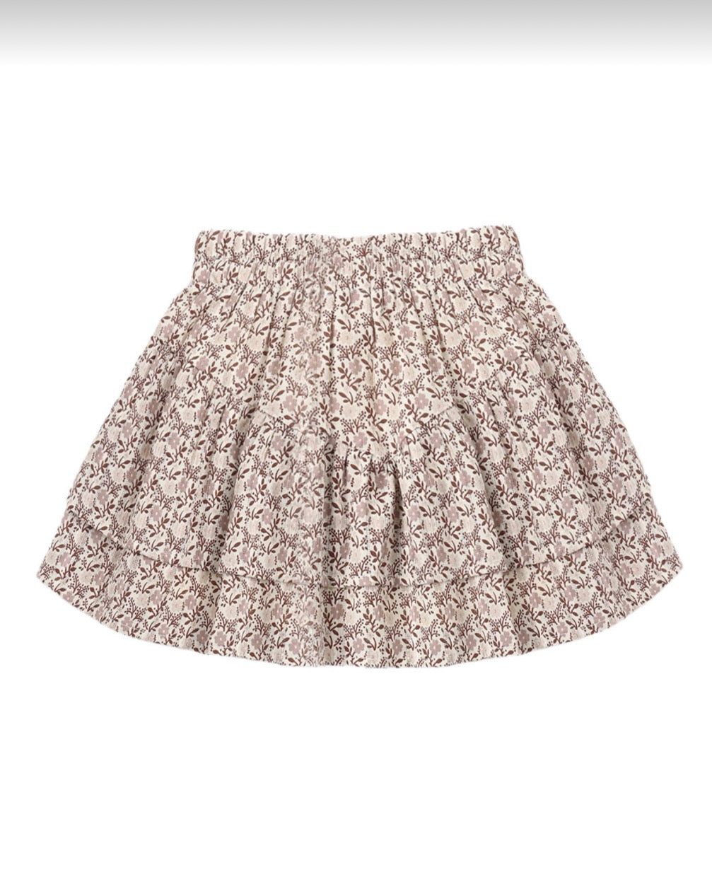 RYLEE & CRU TIERED MINI SKIRT PRIMROSE