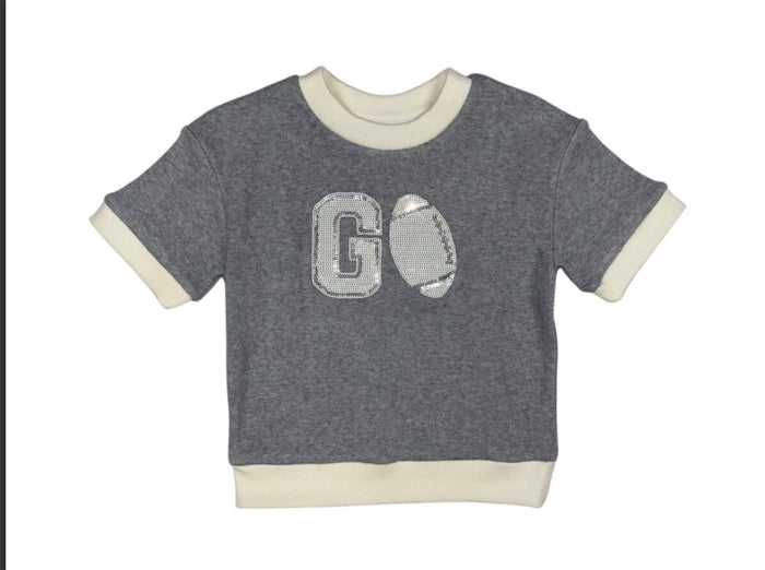 Emma Jean Go Team Sweater–Grey