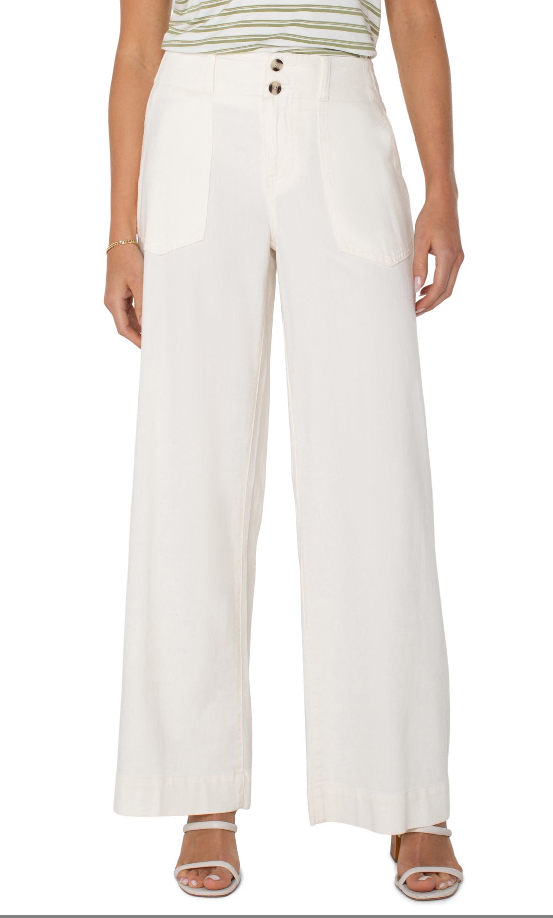 Liverpool utility patch pocket wide leg 31" ins