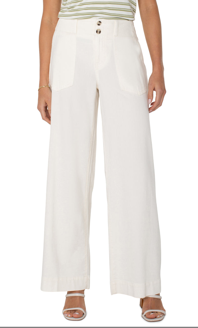 Liverpool utility patch pocket wide leg 31" ins