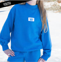 LULU MAC KID LONGSLEEVE TERRY CLOTH TOP