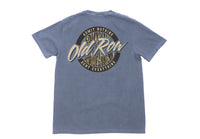 Old Row Camo Circle Logo Pocket Tee-blue jean