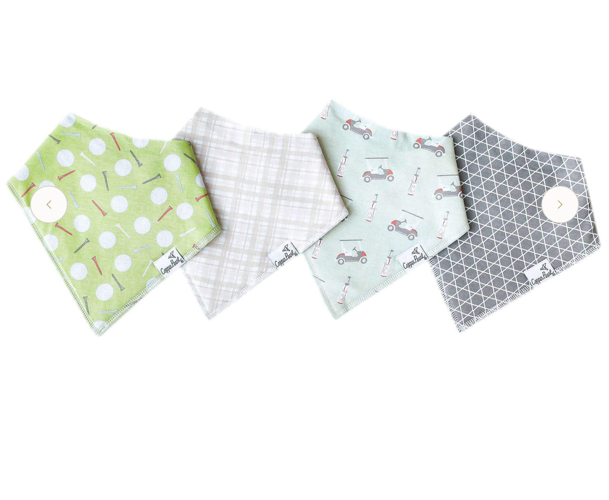 Copper Pearl Baby Bandana Bibs