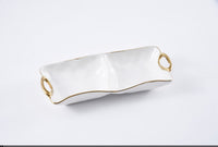 Pampa Bay 2 Section Server in Golden Handles