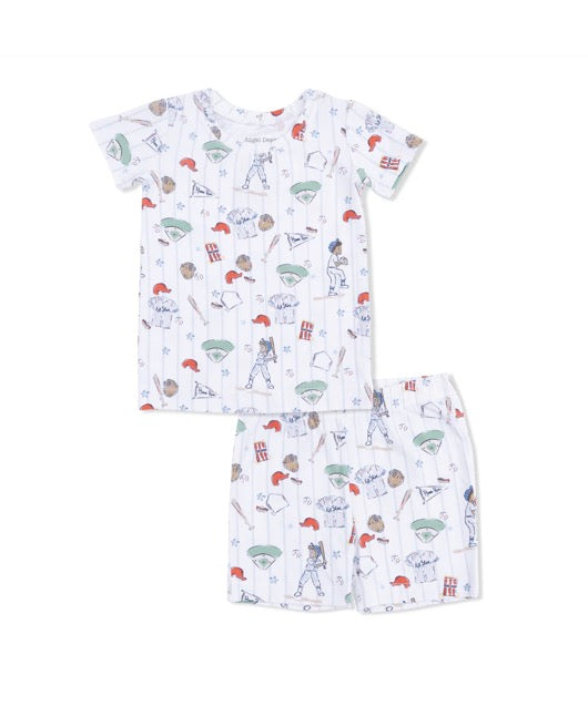 Angel Dear Loungewear Short Set-Home Run Baseball