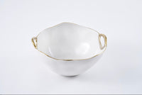 Pampa Bay Large Round Bowl in Golden Handles