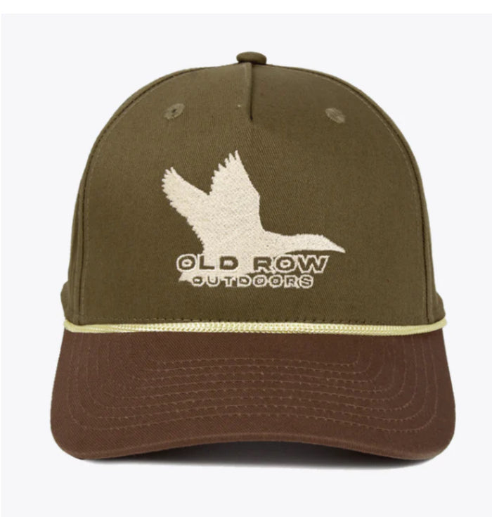 Old Row Outdoors Flying Duck Rope Hat - Green
