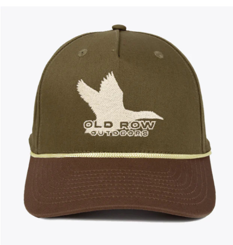 Old Row Outdoors Flying Duck Rope Hat - Green