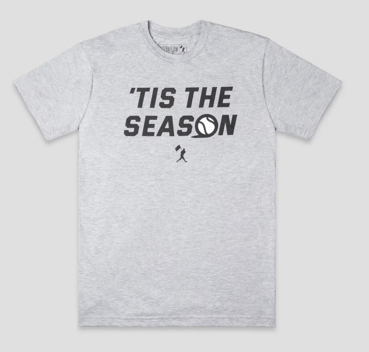 Baseballism-Tis The Season T-Shirt - Grey - Youth