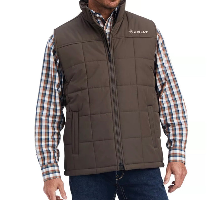 Ariat-Crius Insulated Vest-BANYAN BARK