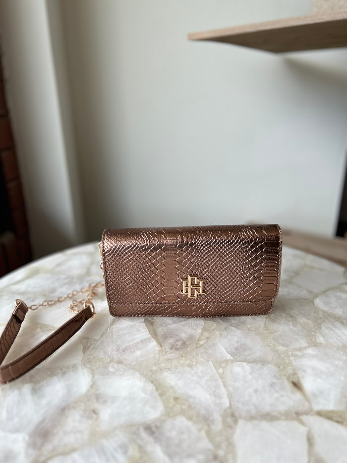 Caroline Hill Brynleigh Clutch Crossbody - Bronze ES